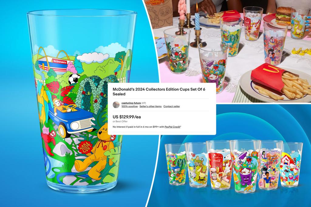 McDonald's free collectible cups resell by the thousands on eBay